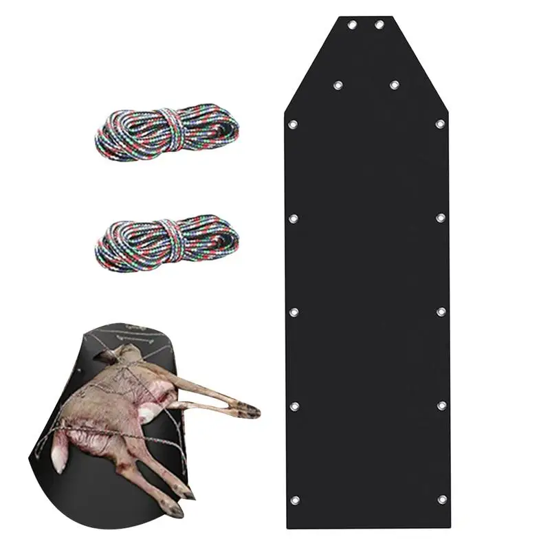 Multi-Purpose Utility Sled Portable Ice Fishing Sled With Rope Utility Deer Drag For Ice Fishing Hunting Accessories