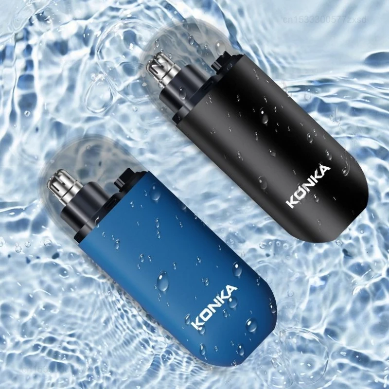 Xiaomi KONKA Nose Hair Trimmer Electric Nose Hair Shaver Portable Nose Hair Scraping Charging Double-edged Smooth Shaver Head 2