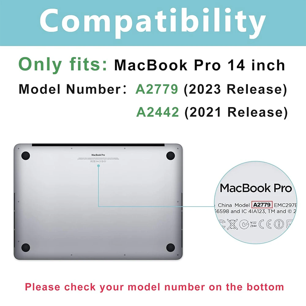 Premium Tempered Glass Screen Protector for 14-Inch Laptop - 2 Pack, Anti-Scratch HD Clear Protective Film