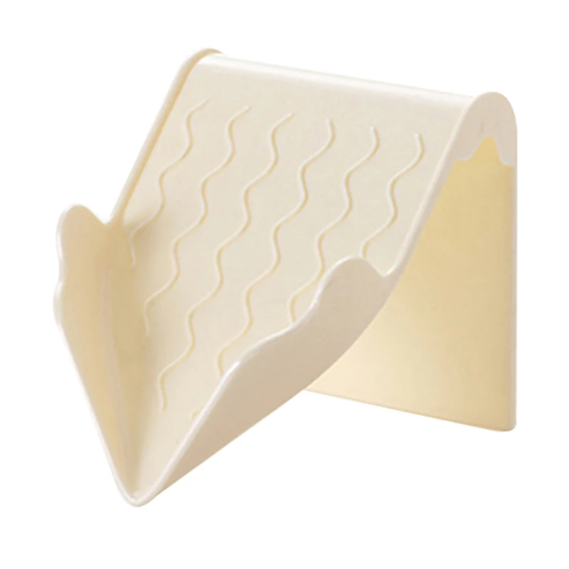 For Kitchen Soap Holder Soap Drain Rack V-Shaped Kitchen Sink Sponge Rack Bathroom Shower Storage Holder