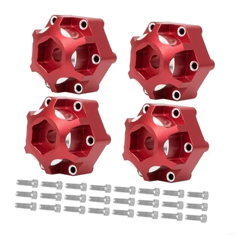 2 Stück Aluminium-Radnabenadapter, hochfestes Rad für 1/10 LKW mit 12 mm und 14 mm Kompatibilität A2UB – Detail 5