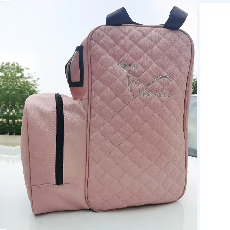 New Professional Equestrian Equipment Bag Horse Riding Boots Carry Bag Portable Durable PU Backpack with Helmet Compartment 4