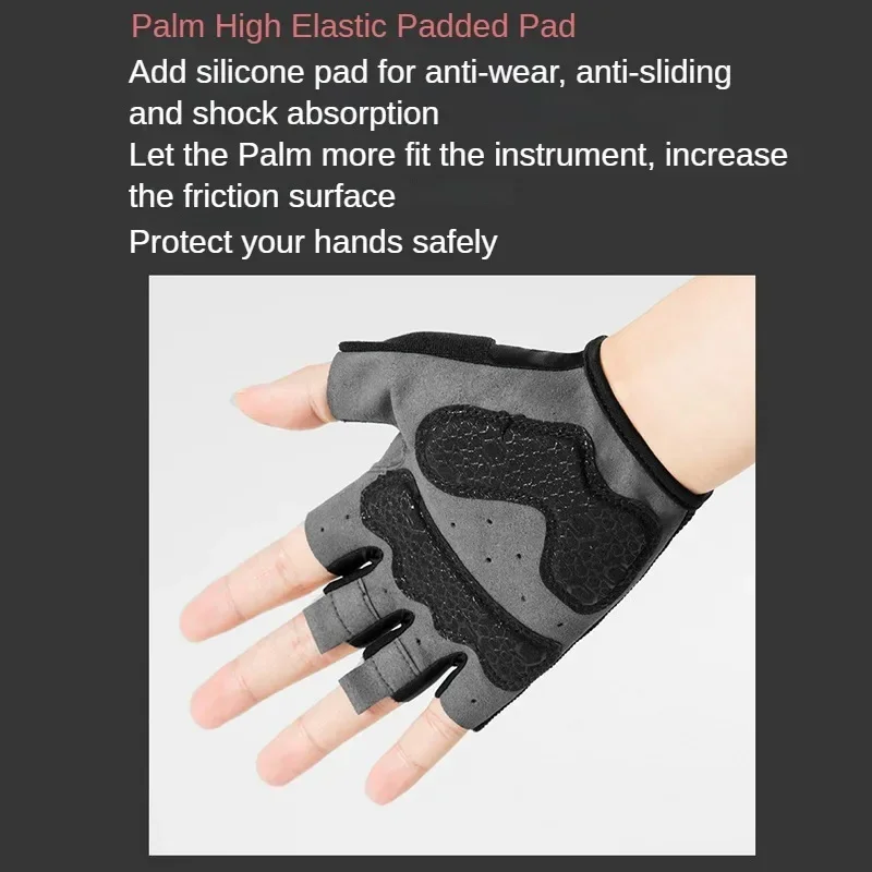 Summer Non Slip Wear-resistant Cycling Gloves Man Woman Road Bike Half Finger Bicycle Gloves MTB Sports Mountain Bike 5