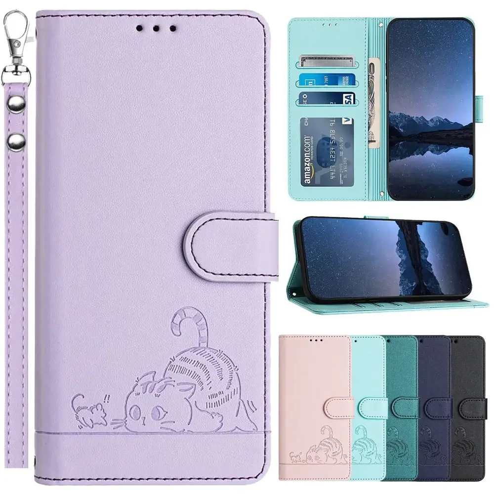 Phone Case for TCL 503 502 501 505 50 XL 40 30 SE 403 40R 30T 30Z 40T 405  303 50 NxtPaper Cases Strap Leather Wallet Flip Cover - AliExpress 202192403