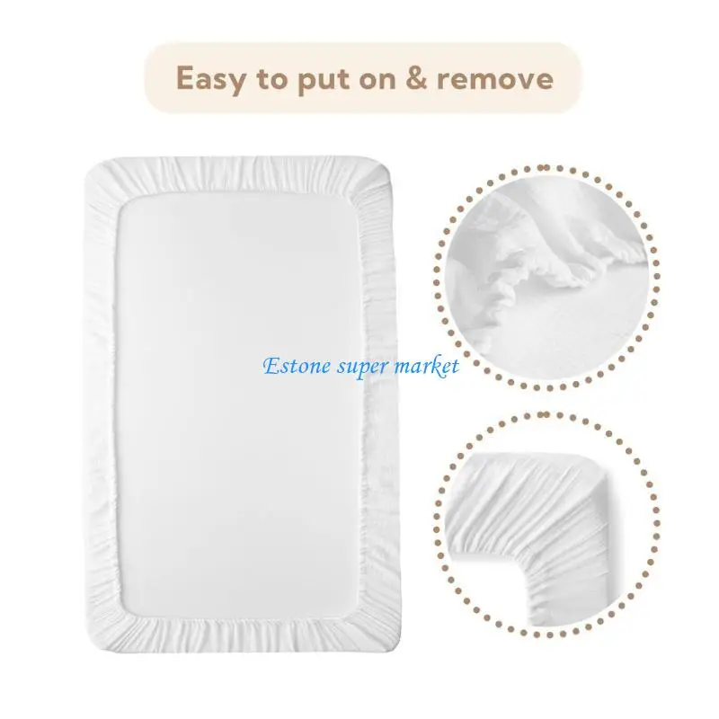 090b 2pcs/3pcs Baumwollbettblatt für Babys Neugeborene Bett Saited Sheet Weiche und atmungsaktiv – Detail 9