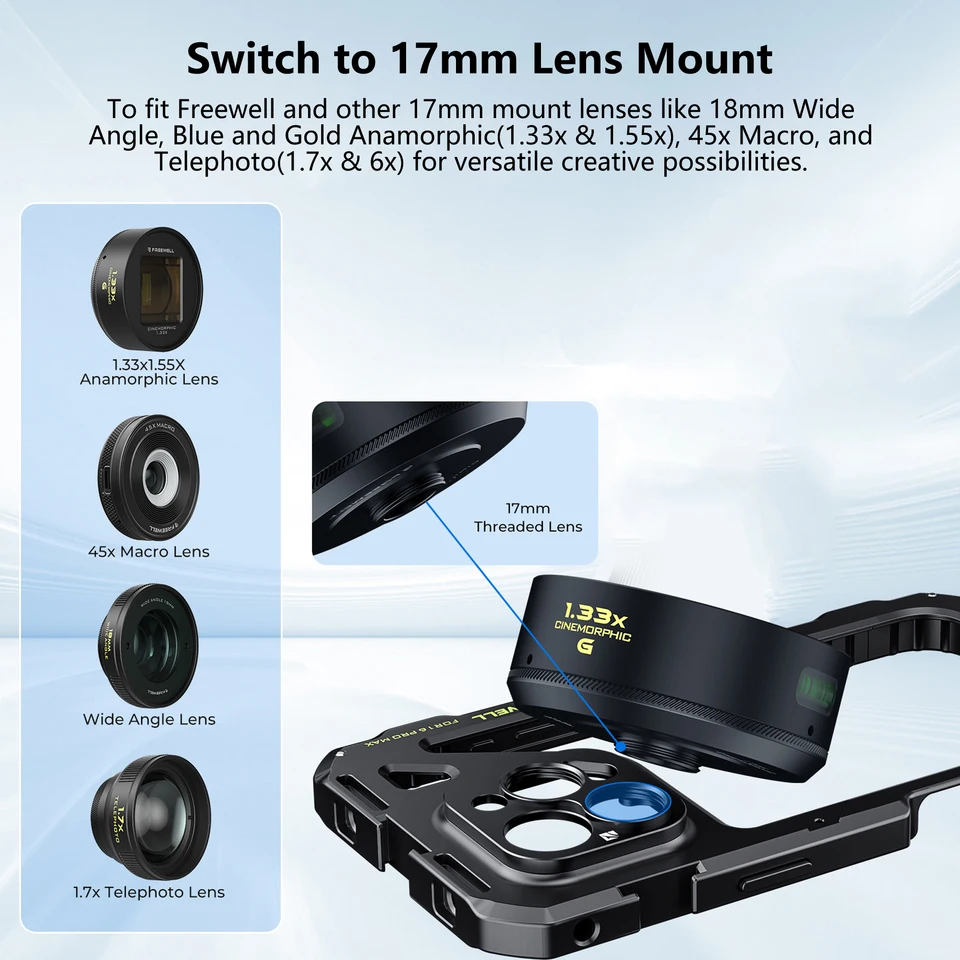 Freewell Genius Rig Kit iPhone 16 Pro用美品 iphone-genius-rig-basic-kit-