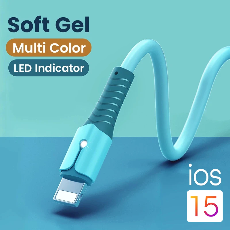 Silicone Iphone Charging Cable Iphone 12 Mini Charging Cable Fast