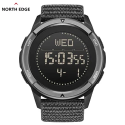 Men's Digital Carbon Fiber Watch - Shock - Resistant, Lightweight, Waterproof Sports Watch with Compass (ALPS Black)
