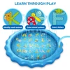 170cm  Kids Inflatable Round Water Splash Toy Play Pools Children Outdoor Funny Toys Playing Sprinkler Mat Yard Water Spray Pad 2