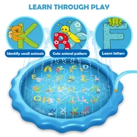 170cm  Kids Inflatable Round Water Splash Toy Play Pools Children Outdoor Funny Toys Playing Sprinkler Mat Yard Water Spray Pad 2
