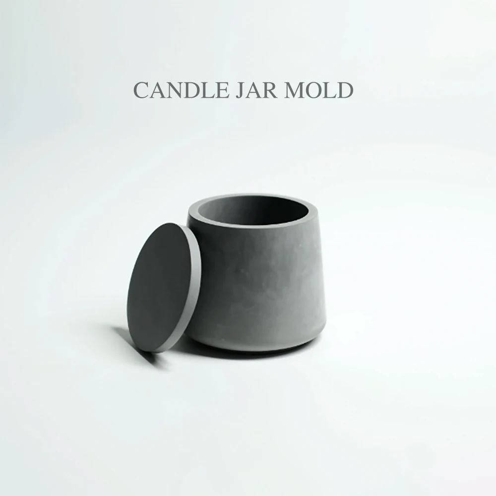 

2024 New concrete candle can silicone mold, cement pot cup mold, plaster pen holder desktop decoration DIY tools