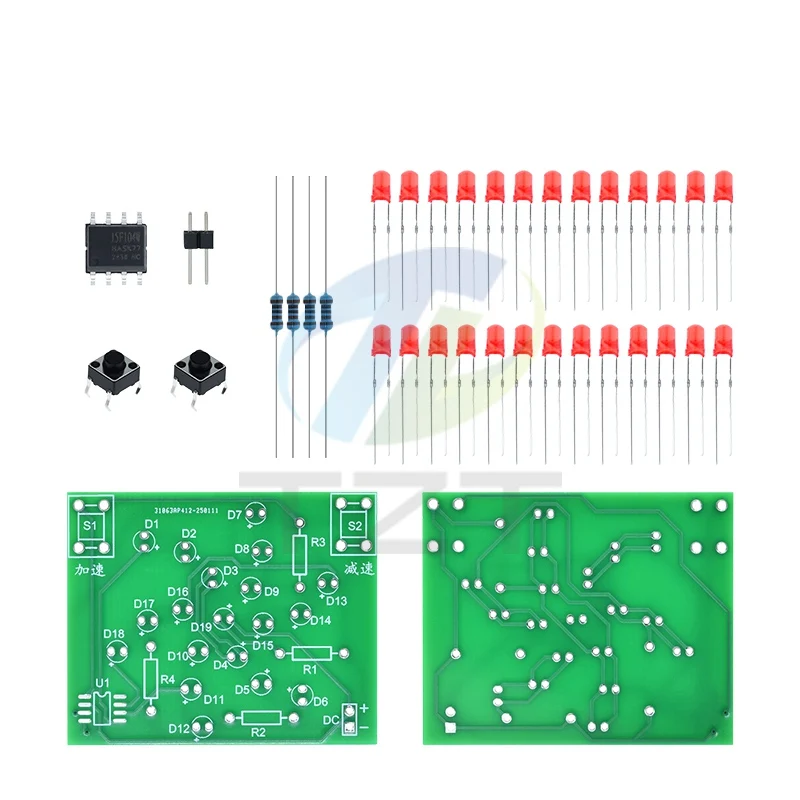 1/3-teiliges DIY-Kit, elektronisches Windmühlen-Set, DC 5 V, lustiges DIY-Set zum Löten, elektronisches DIY-Kit – Detail 4