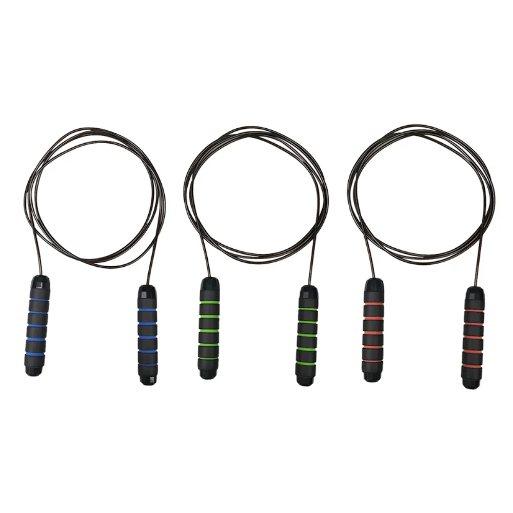 Jump Ropes Tangle-Free Rapid Speed Jumping Rope Cable with Ball Bearings Steel Skipping Rope Gym Fitness Home Exercise Slim Body jump rope
