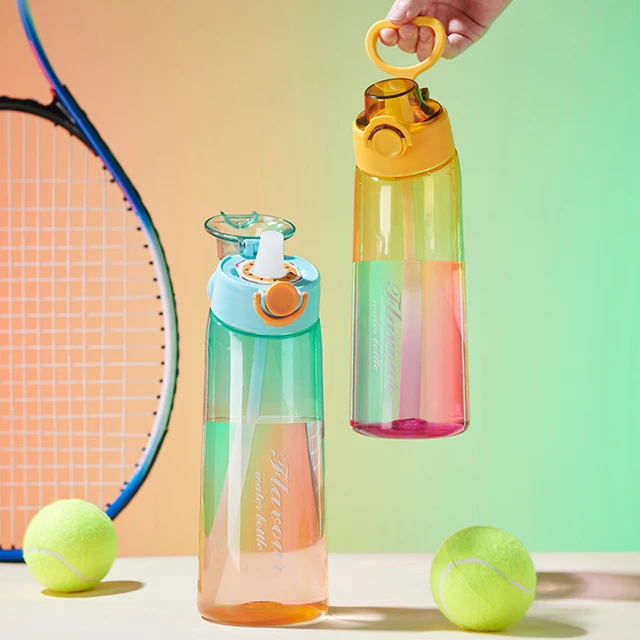 Flavored Water Bottle 900ML Sports Alr Up Drinking Bottle 5 Fruit Fragrance Pods Water Cup for Outdoor Sports Fitness 2