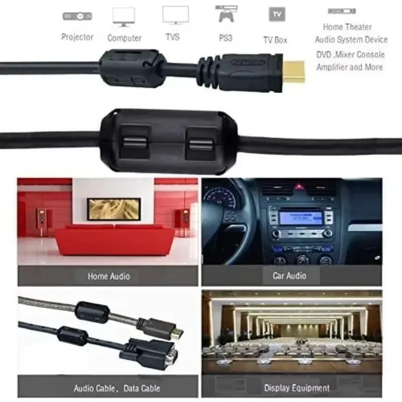 Noise Filter Magnetic Clips Radio Cable Wire Clip Toroidal Ferrite Core Clamp Soft Magnetic Suppressor Powerline Power Cord cable clip cable clamp cable filter cable noise suppressor