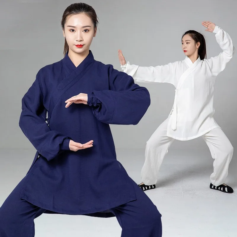 Tai Chi Clothing Women Chinese Traditional Cotton Linen Martial Art Uniform Set