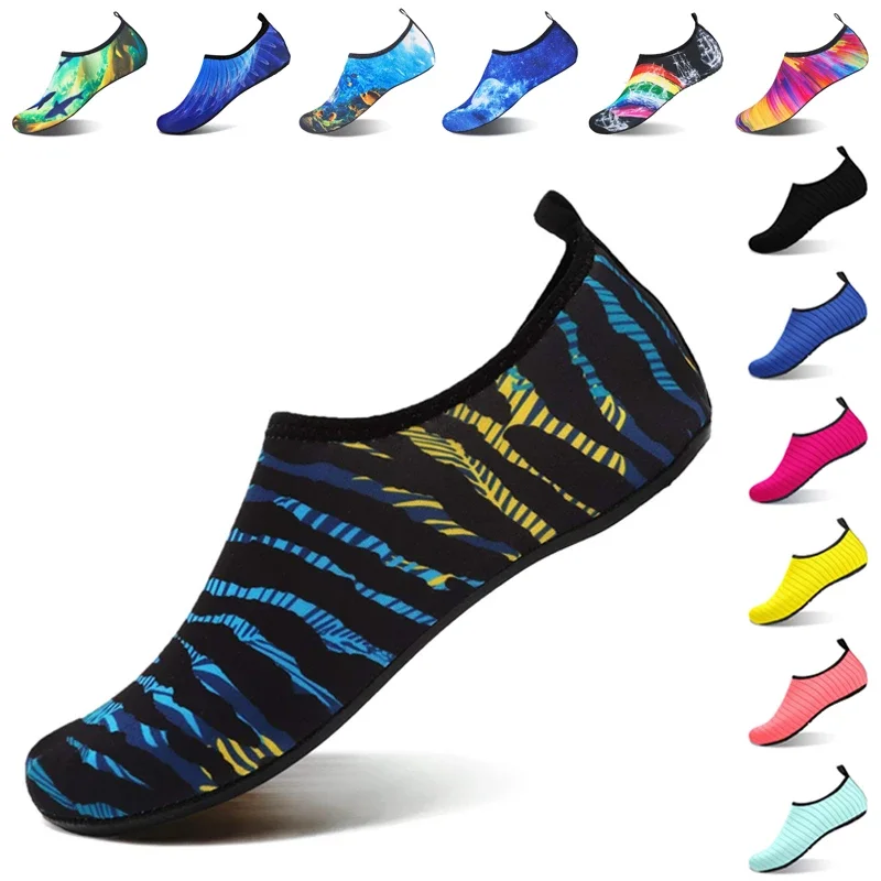 Unisex Aqua Shoes  Quick Dry Upstream Beach Water Shoes River Sea Wading Swimming Slip-On Unisex Socks Seaside Sneakers 34-49#