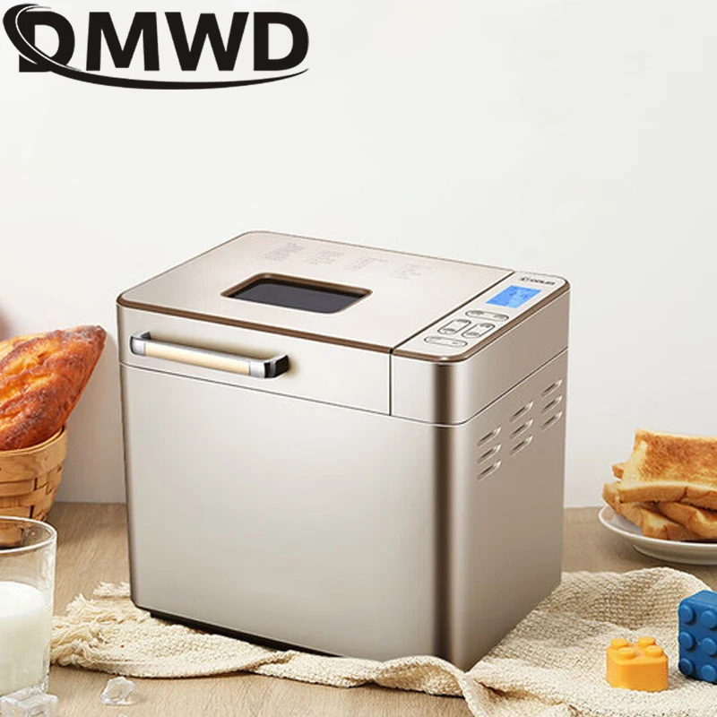 DMWD Automatic Multifunction Bread Maker Intelligent Breakfast Toast Baking Machine Cake Toaster Yogurt Fermenter Dough Mixer EU
