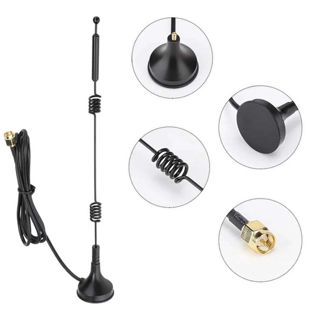 12dbi WIFI Antenna 2.4G/5.8G Dual Band Pole Antenna SMA Male With Magnetic Base For Router Camera Signal Booster