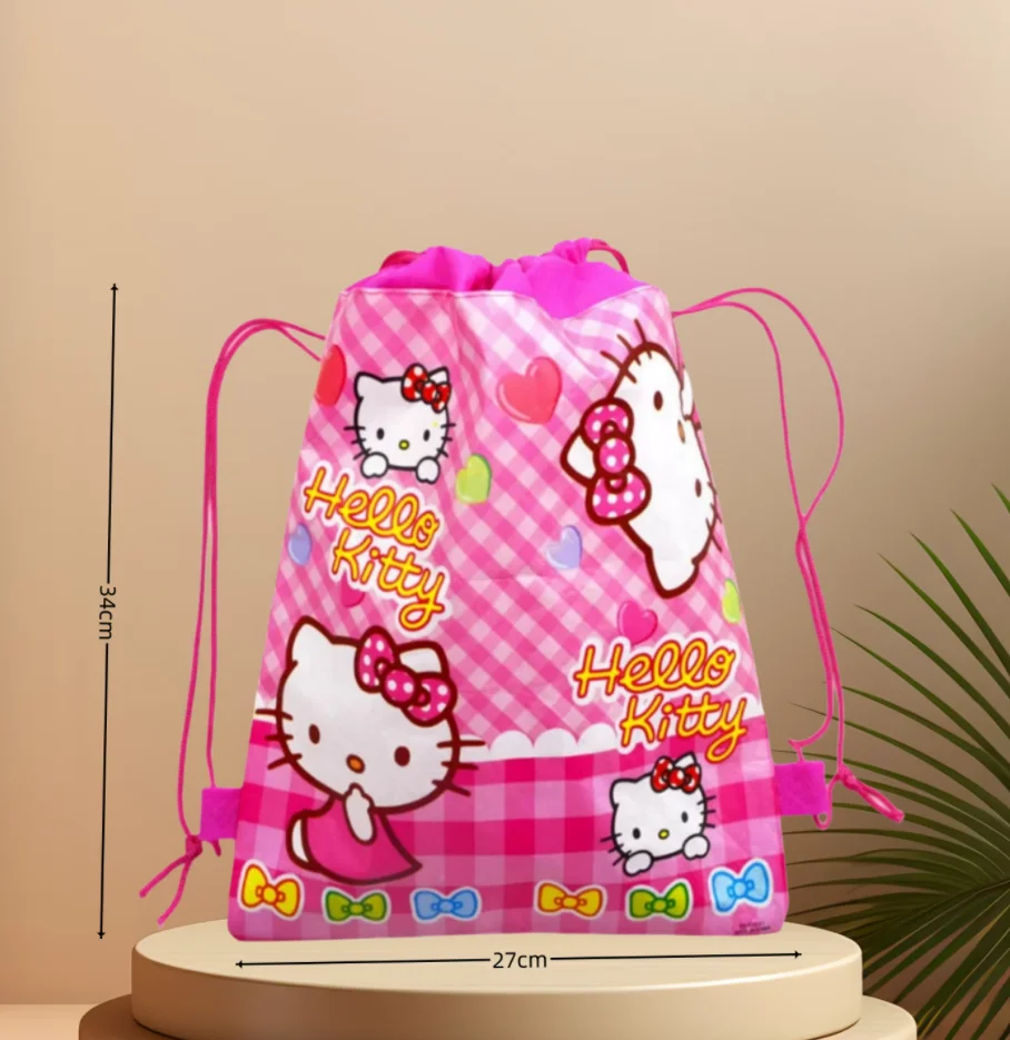 thumbnail image 1 of Bolsas de papel para regalo de Hello Kitty, decoración de cumpleaños, bolsa de dulces Kuromi, paquete de galletas Cinnamoroll Goody, regalos para niñas, suministros para fiestas, 1 of 5