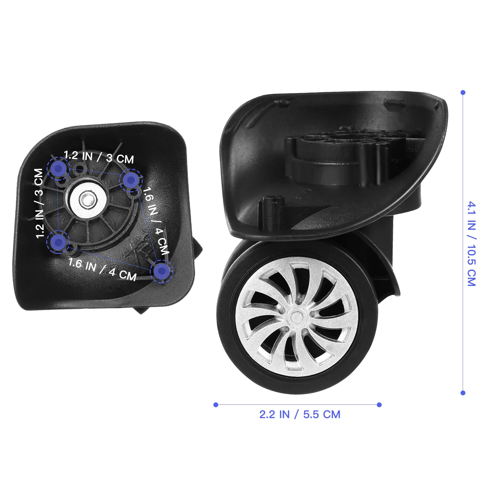Samsonite Luggage Luggage Wheel Replacement Suitcase Swivel Caster Universal Parts Repair Furniture Box Kit Casters Travel Spare