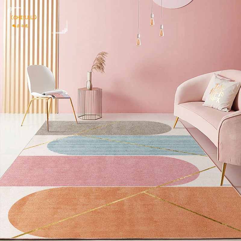 

Modern Printed Hall Carpet In The Living Room Bedside Rugs for Bedroom Decoration Tatami Coffee Tables Sofa Floor Mats