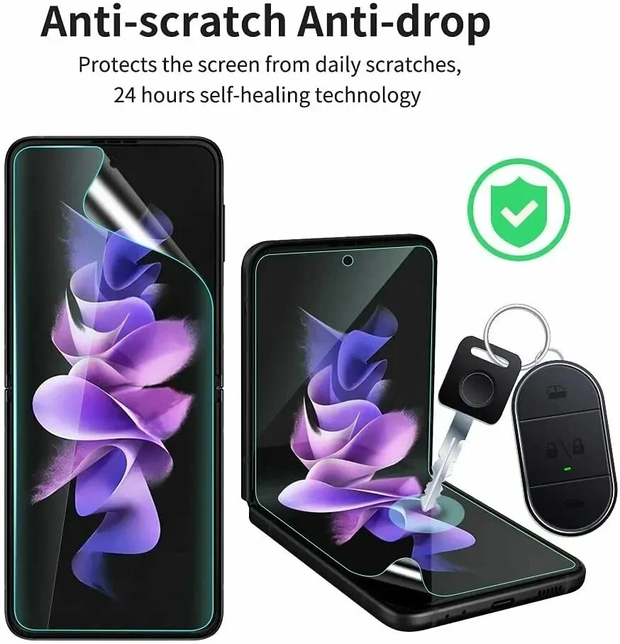 6-in-1 3D Curved Camera and Screen Protector Set with Hydrogel Film
