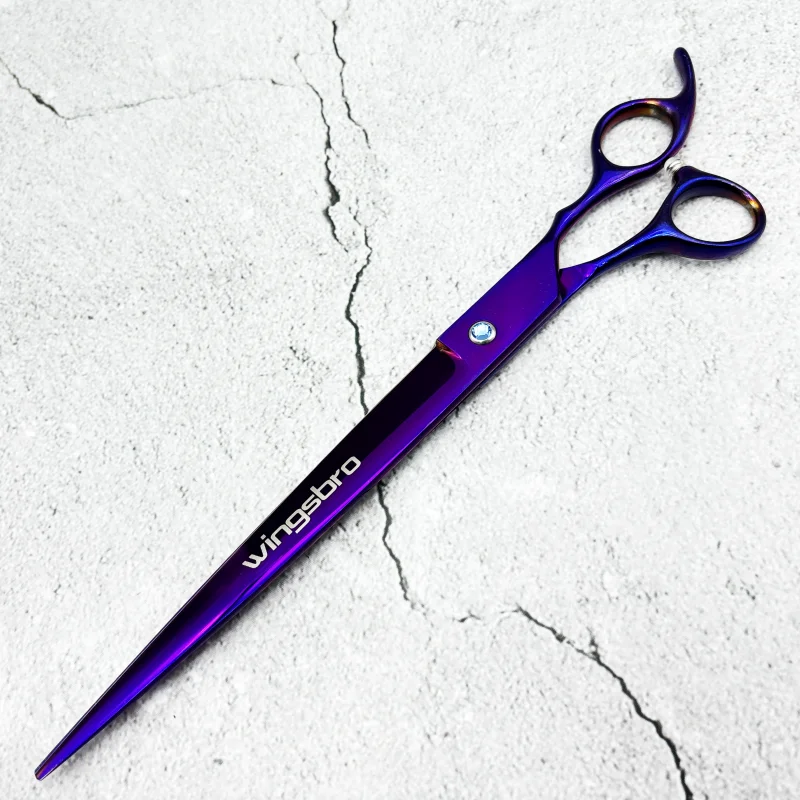 wingsbro 9 inch Professional pet shop scissors, dog grooming scissors straight scissors suitable for Big Dog hair trimming