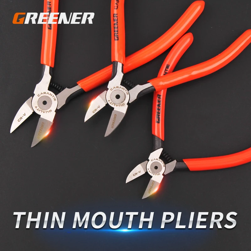 

GREENERY 4.5/5/6inch Diagonal Pliers Multi Functional Electrical Wire Cable Cutters Cutting Side Snips Flush Nipper Hand Tools