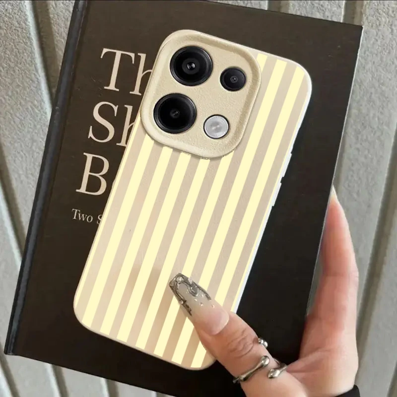 Fashionable Yellow Striped Minimalist Soft TPU Phone Case