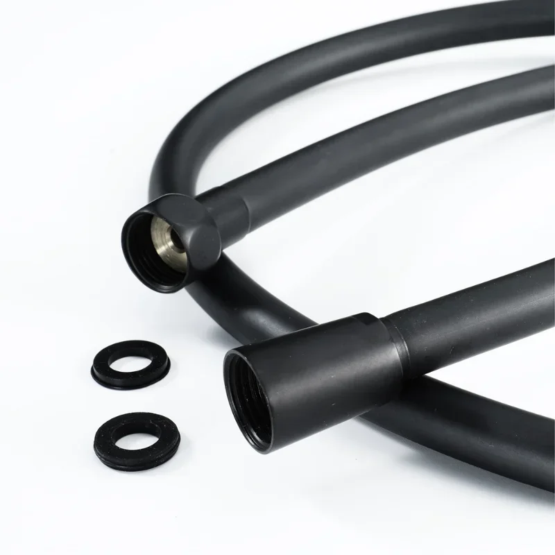 Black Shower Hose Bathroom Fitting PVC Soft Bath Tube 1.5 Meter Water Pipe pipe fitting,shower hose,plumbing hose,water pipe,plumbing supply hose,pvc plastic hoses
