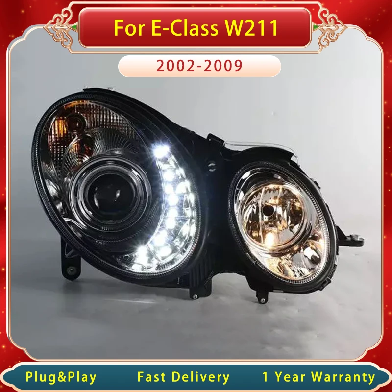 

Car Head Lamp For Mercedes Benz E-Class W211 2002-2005&2006-2009 Upgraded New Design LED Headlight Assembly