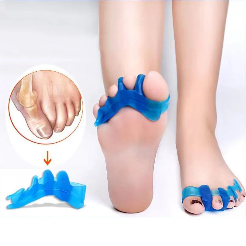 Toe Protector Silicone Gel Thumb Corrector Bunion Foot Toe Hallux Valgus Protector Separator Finger Straightener Adjuster Foot Care