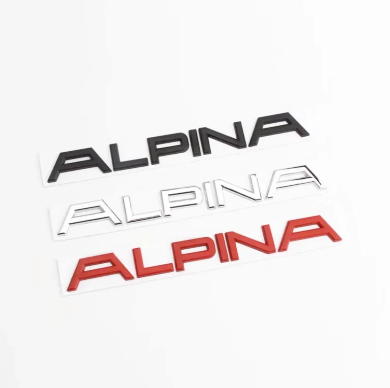 3D 금속 후면 부팅 트렁크 스티커 엠블럼 배지 데칼 자동차 스타일링 액세서리 ALPINA B7 B6 D4 D5