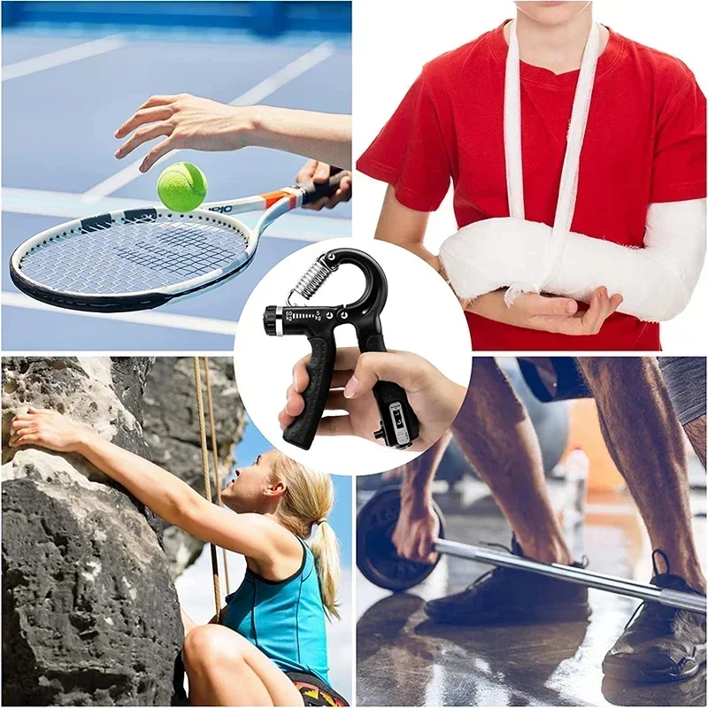 Hand Strengthener Forearm Exerciser Wrist Exerciser Hand Grip Trainers Hand Grip Exerciser Hand Exerciser Hand Trainer MIJIA 10-100kg Adjustable Hand Grip Strengthener Hand Grip Trainer With Counter Wrist Forearm Exerciser Muscle Building