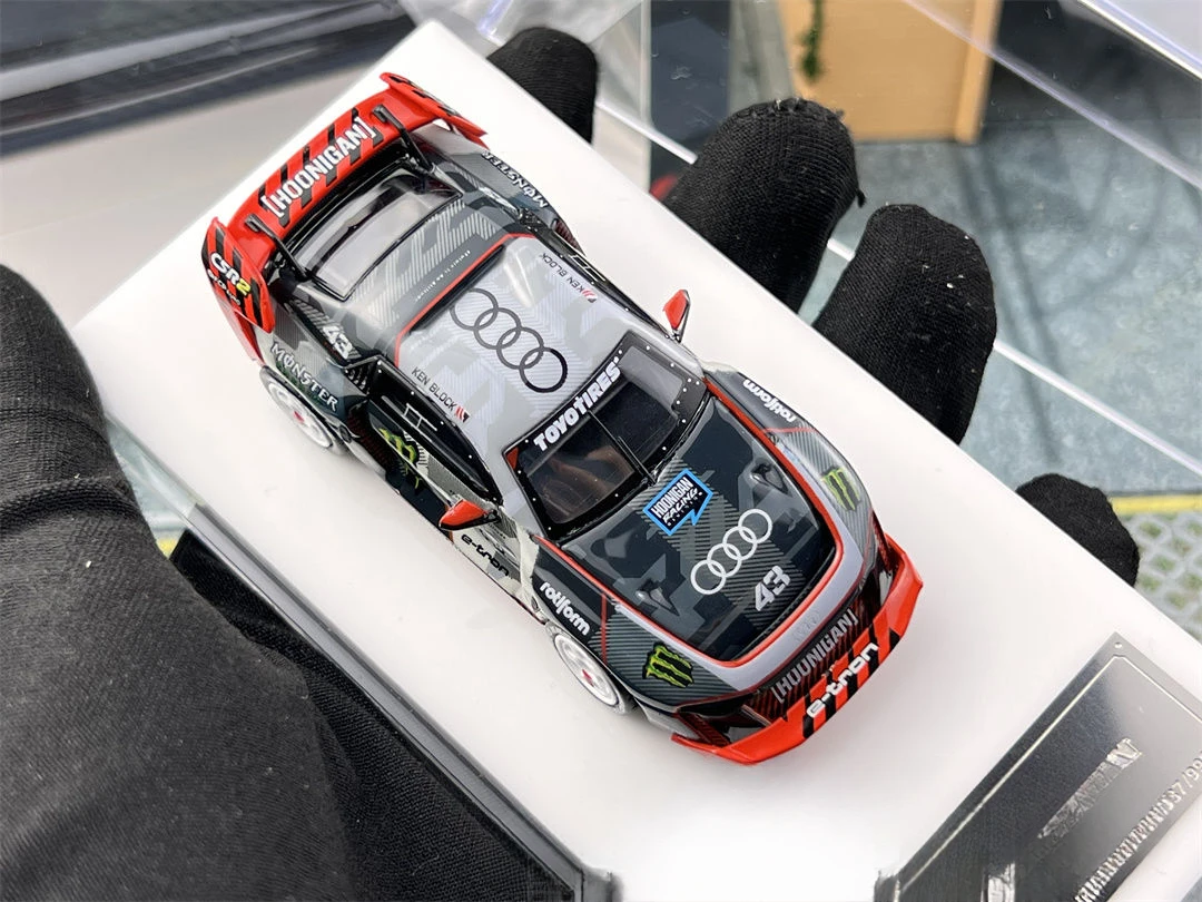 1:64 Audi S1 Hoonitron Brick Tertiary Drift Dashen Alloy Car Model 4