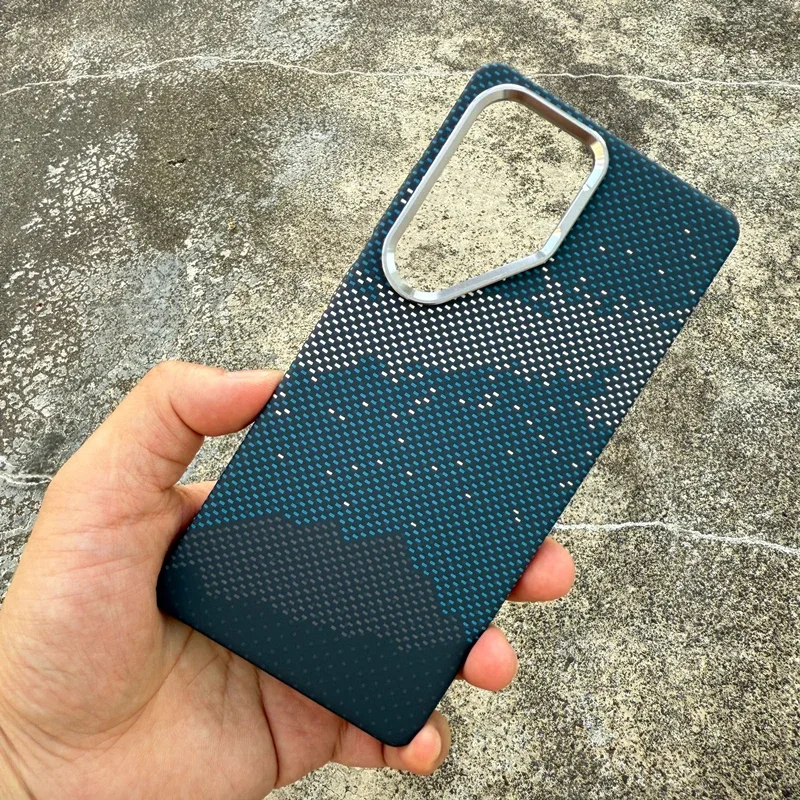 For Samsung S23 S24 S25 Ultra Case Magnetic Wireless Charging Carbon Fiber Cover for Galaxy S26Ultra Metal Lens Protective Shell 3