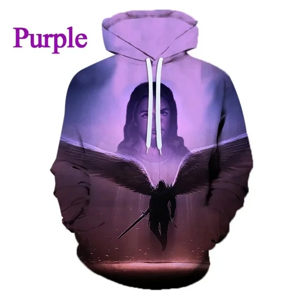 thumbnail image 1 of Sudadera con capucha para hombre con el mensaje "Querido Dios, Jesús, Dios cristiano", con estampado 3D moderno, jerséis para hombre, sudaderas, tops, chándal holgado de talla grande, 1 of 5