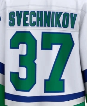 Famous brand Carolina ice hockey jerseys with embroidered men women youth #20 AHO #37 SVECHNIKOV #74 SLAVIN