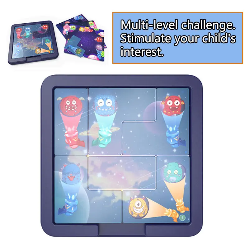 Montessori Logical Thinking Training Board Games Capture Monsters Puzzles Games Sensory Learning Educational Toys For Children