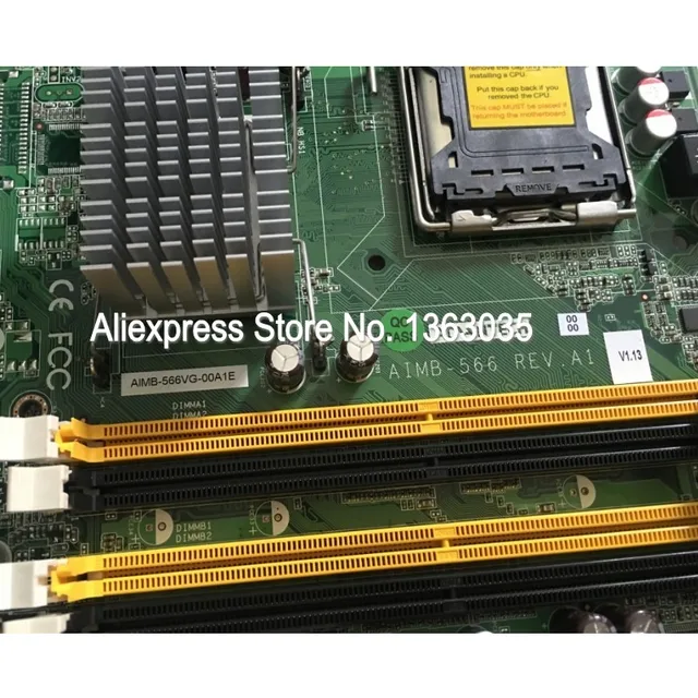AIMB-566 REV.A1 AIMB-566VG-00A1E Карта процессора промышленной материнской платы протестирована и работает 2