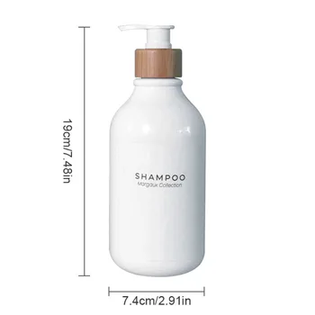 1Pcs 500Ml สีขาว Soap Dispenser แชมพูขวดห้องน้ำสบู่ขวดขนาดใหญ่-ความจุโลชั่นกดพลาสติกขวด 9