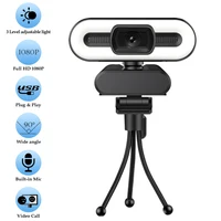 New 4K Webcam Autofocus HD Webcam with Fill Light Rotatable Laptop Webcam PC Computer Camera with Microphone for Youtube Video - Image 5