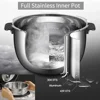 Induction Heating 6 Cup Rice Cooker Dual Pressure Full Stainless Inner Pot Menu Options Rice Spatula & Cup Triple Power Packing 3