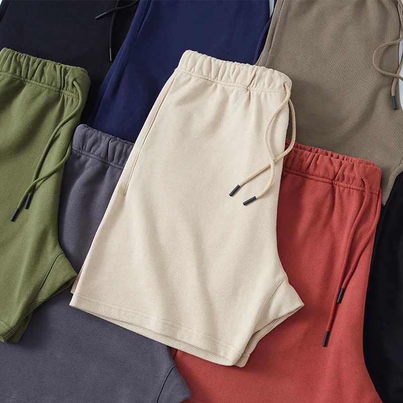 Men's Summer Shorts Pure Cotton Casual Sports Pants Running Travel Loose Fitting Men's Clothing 7-colour Size M-2XL Sweatpants