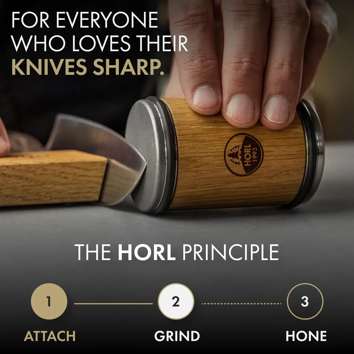 HORL 2 Oak Rolling Knife Sharpener Engineered in Germany for Straight Edge  with Industry Diamonds for Steel of any hardness - AliExpress