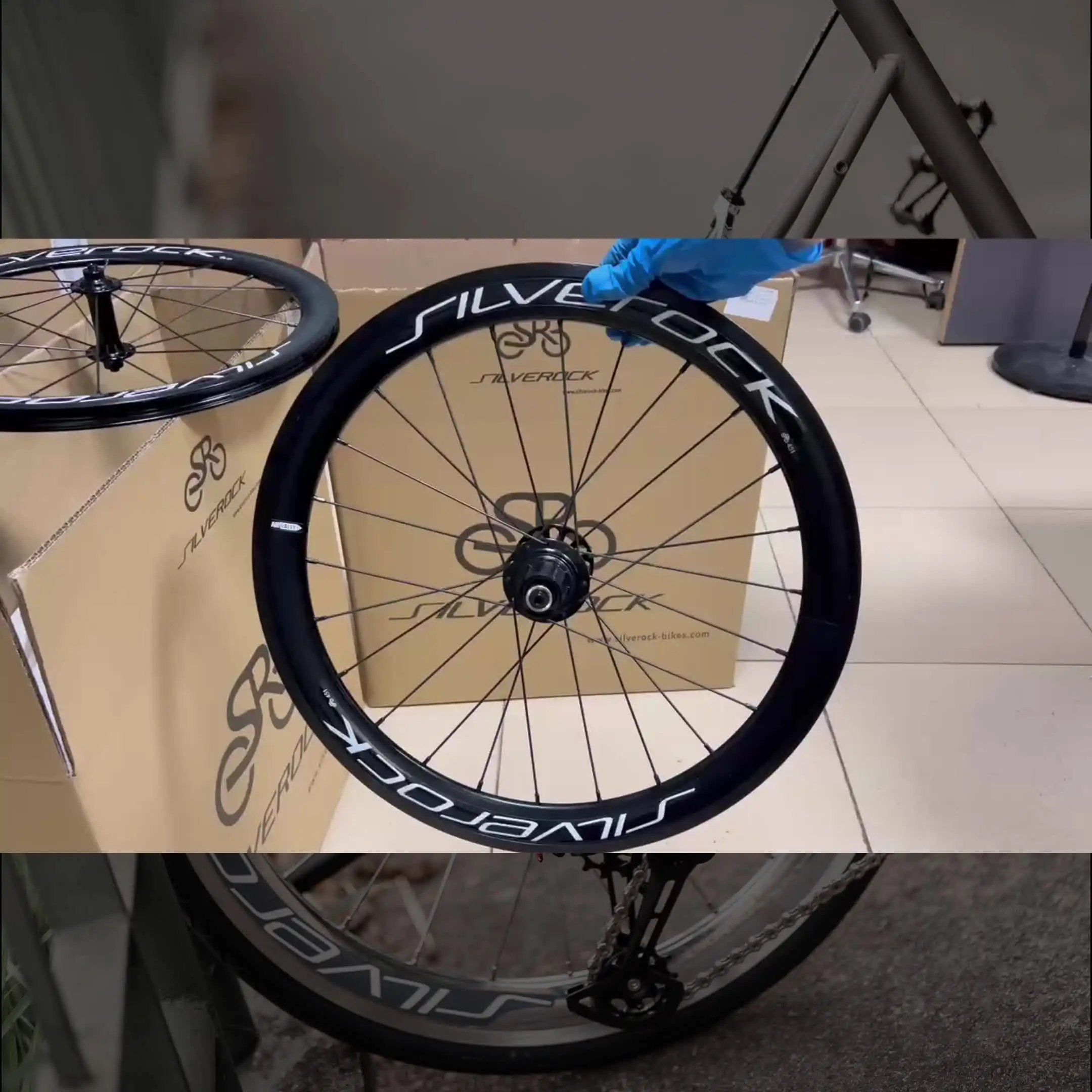 シルバー合金折りたたみ自転車ホイール 20インチ 406 451