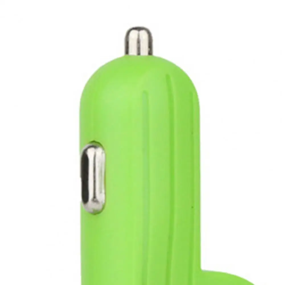 Car Charger Cactus Shape 3 USB Ports Multiple Stable Power Supply High Efficiency Fast Charging Flame retardant USB 1