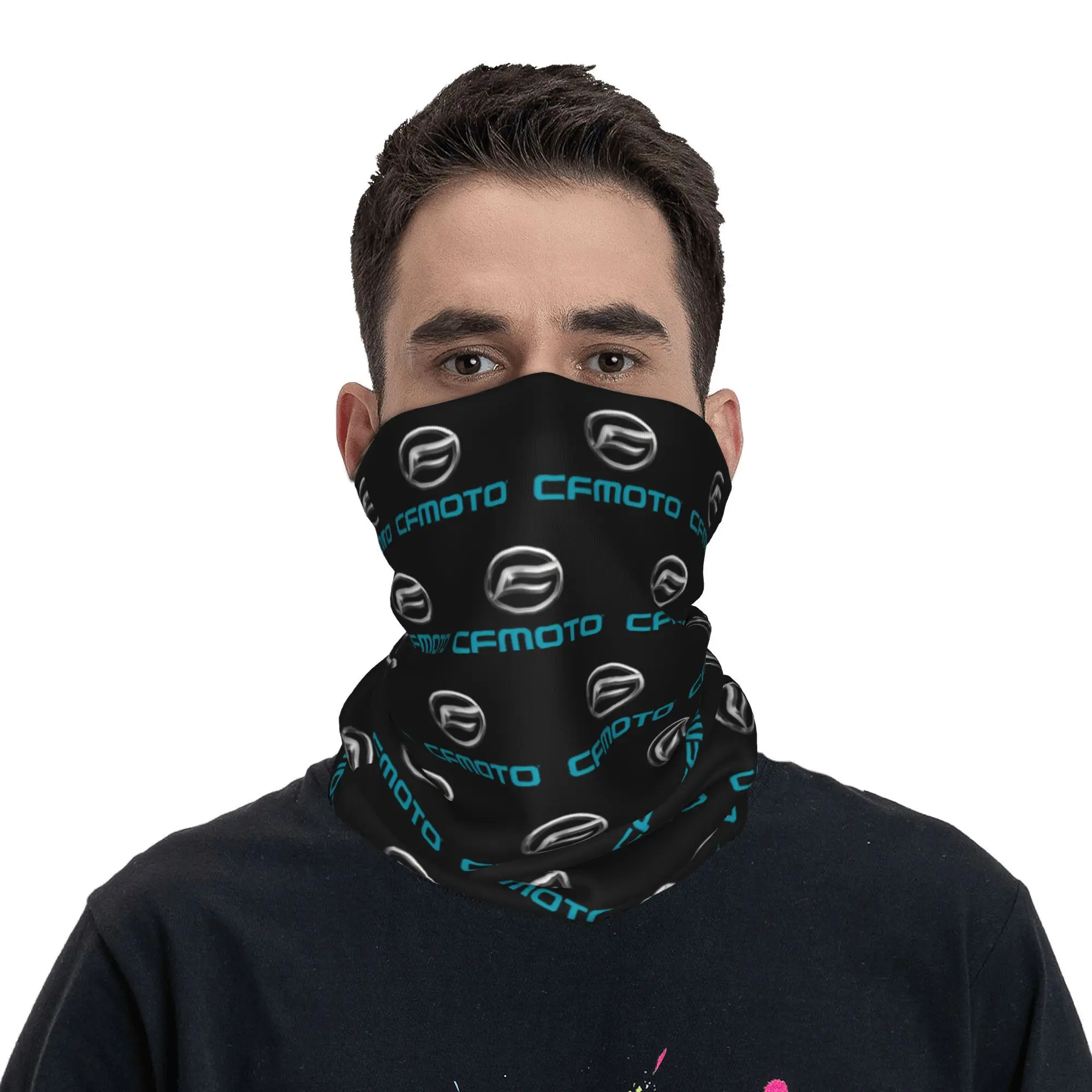 Motorcycle Multifunctional Bandana CFMoto Bandana Neck Gaiter Printed Motorcycle Mask Scarf for Running Unisex Adult Winter Face Mask Cycling Bandana Neck Wrap Bandana Headscarf Cotton Bandana Neck Gaiter Bandana Neck Cover Motorcycle Bandana