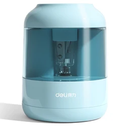 Deli Electric Automatic Pencil Sharpener for Pencils - Ideal for Students, Office, and School Supplies (Blue)